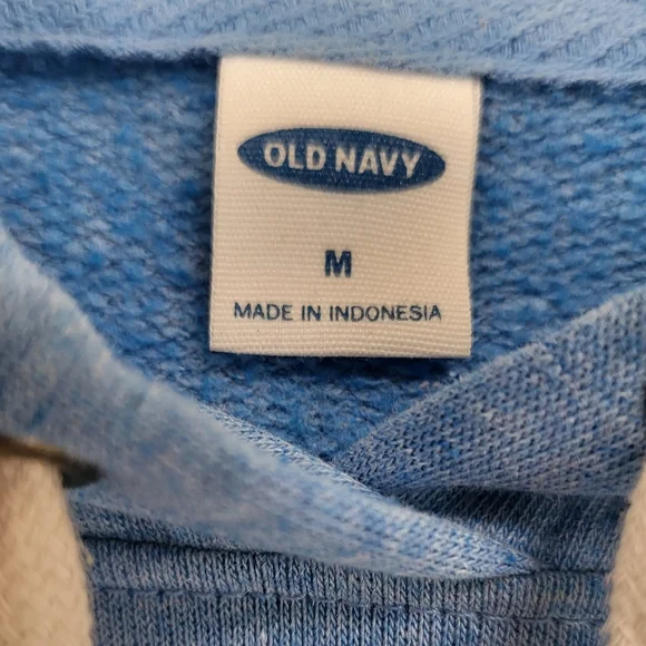 🌿Old Navy Womens Medium Heather-Blue Soft Hoodie - Picture 5 of 10